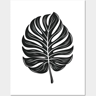 Cool monstera leaf, plant motif Posters and Art